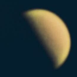 Venus at half-phase imaged by Imre Ferenczi (Budapest, Hungary) in October 2015 (Image: Imre Ferenczi/ALPO-Japan)